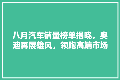 八月汽车销量榜单揭晓，奥迪再展雄风，领跑高端市场